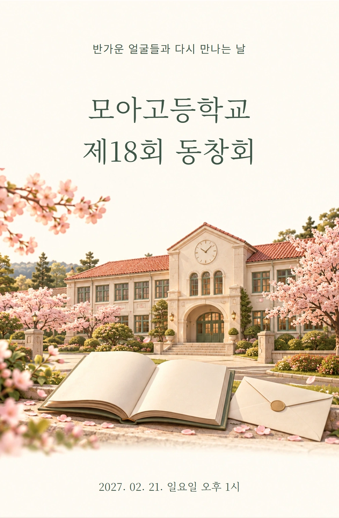 우리 학교 동창회 실제 표지