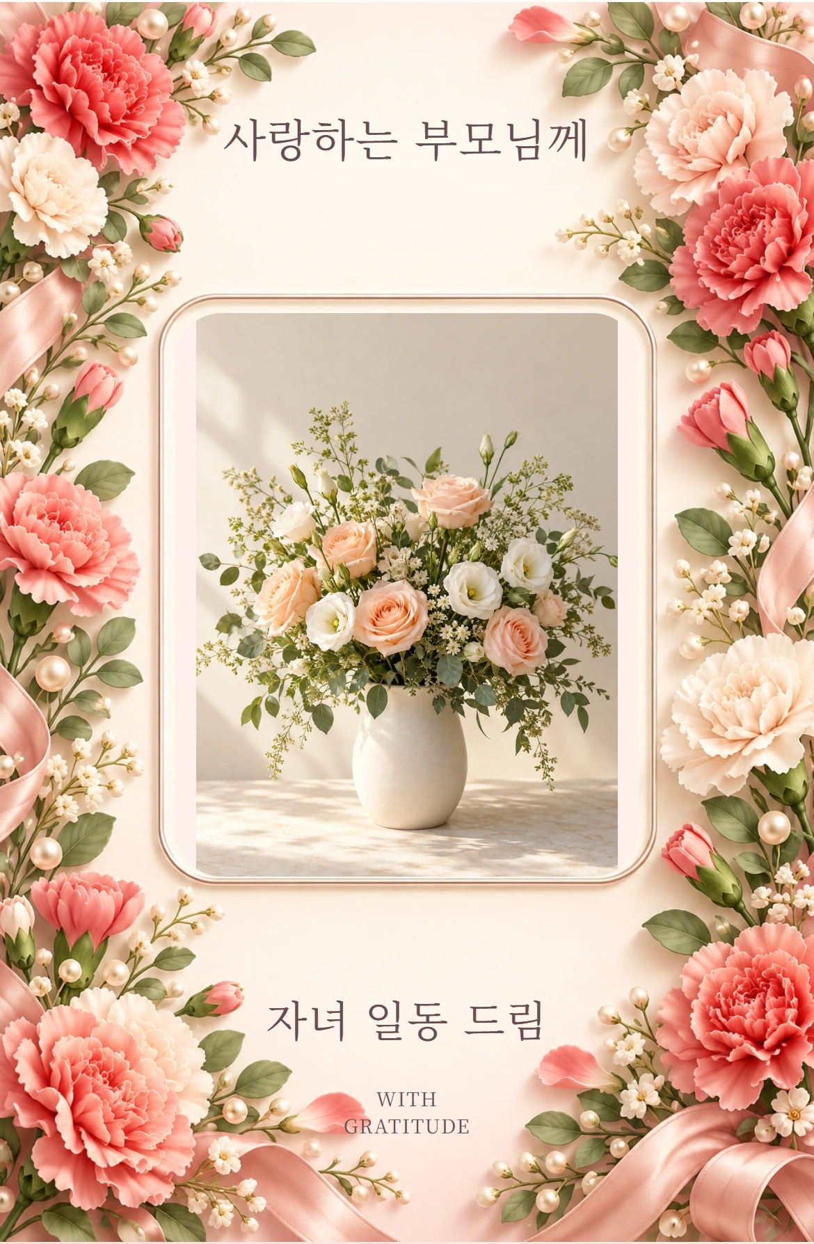 카네이션 감사 실제 표지